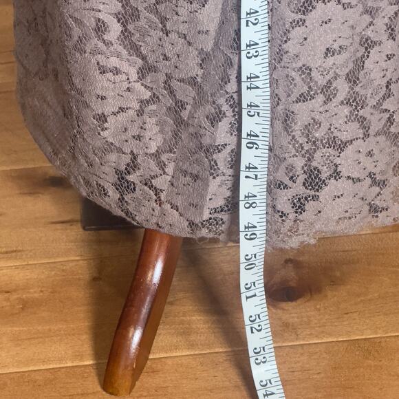 AMSALE Open-Back Lace Maxi Dress Size 0 - Picture 5 of 9